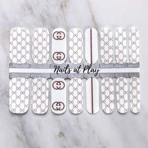 5 for $20 Nail Wraps- Hoochie Gucci (transparent)